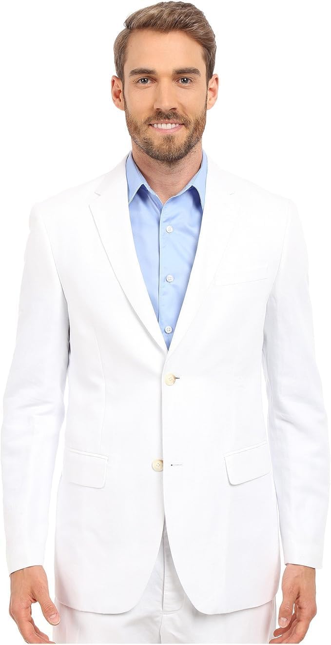 Perry Ellis Men's Linen-Blend Chest Pocket Suit Jacket (Available in Big & Tall)