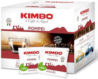 KIMBO Intenso ESE Compostable Coffee Pods - 100% Arabica - Blended and Roasted in Italy - Medium to Dark Roast with Pleasant Floral Flavors - 100 count
