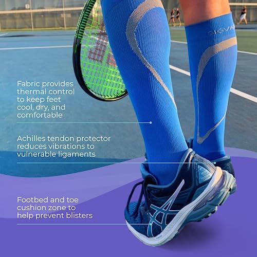 Sigvaris Men’s & Women’s Motion High Tech Closed Toe Calf High Medical Compression Unisex Socks 20-30mmHg