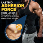 Nipple Covers Men,100Pcs (50 Pairs) Anti-Chafing Nipple Covers for Men, No-Show Mens Nipple Guard Tape for Running, Sports, and Daily Wear (Beige 25 Pairs + White 25 Pairs)