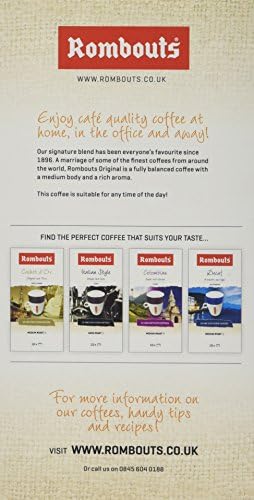 Rombouts Original Pure Ground Filter Coffee, 10x6.2g