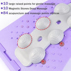 Back Cracker 4-Level Adjustable Back Stretch with Acupressure Massage Correction Spine Decompression Lumbar Support for Scoliosis Pain Relief Stretcher, Cracking Device, Lumbar Support