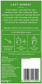 Taylors Of Harrogate - Lazy Sunday Ground Coffee - 227g (Pack of 3)