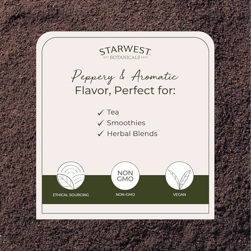 Starwest Botanicals Chaste Tree Berries Powder Organic - Dried Herb for Chasteberry Tea, Vitex Agnus Castus, Certified Kosher, Non-GMO - Bulk 1 lb Bag