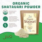 Jiva Organics Organic Shatavari Powder 14 Ounce Bulk Bag - Asparagus racemosus - Pure Ayurvedic Herb