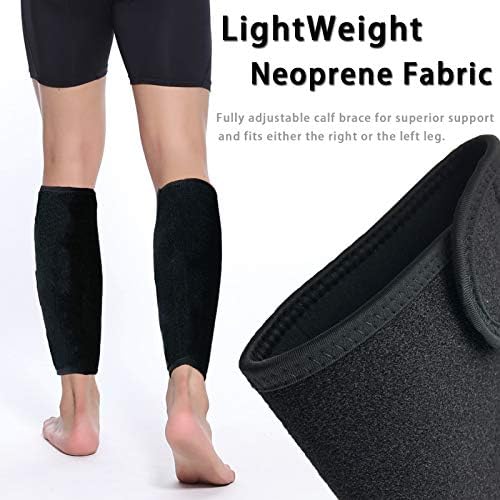 Calf Support Brace 2 Pack Adjustable Shin Splint Compression Calf Wrap