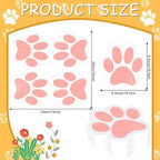 Whaline 100Pcs Dog Paw Paper Napkin Pet Paw Print Napkin White Pink Cute Luncheon Napkin Disposable Dessert Dinner Napkin for Pet Lover Party Supplies