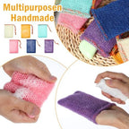 Sibba 8pcs Bar Soap Pouch Saver Pocket Drawstring Exfoliating Mesh Soap Saver Sack Foaming Bag Bubble Foam Net Body Scrubber Sponge Exfoliator Loofah Facial Cleaning for Bath Shower (Multicolor)