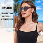 Bifocal Sunglasses For Women Reading Sunglasses 3 Pack UV400 Sun Readers Glasses With Spring Hinge +1.75