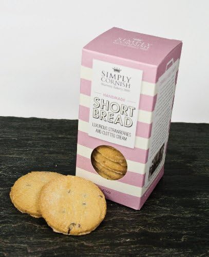 Simply Cornish Strawberry and Clotted Cream Shortbread 200 g (Pack of 6)
