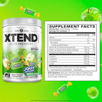 Xtend Original BCAA Powder, 7g BCAAs and 2.5g L-Glutamine for Muscle Recovery, Hydration, and Lean Muscle, Sugar Free Intra and Post Workout Drink with, Green Apple Jolly Rancher, 30 Servings