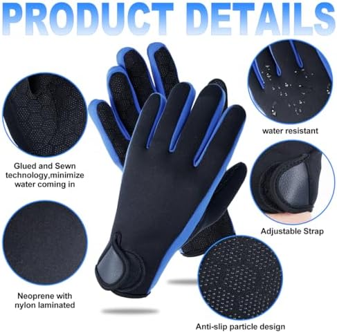 Micosuza Neoprene 1.5mm Five Finger Dive Gloves