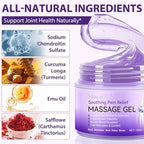 Soothing Massage Gel - Joint Massage Purple Gel, Natural Ingredients & Fast-Absorbing for Soothing Joint, Shoulder, Knee, Back & Muscle Stiffness
