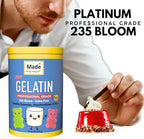 Made By Nature Gelatin - Unflavored, 235 Bloom, Professional Grade, Beef, for Healthy Gummies, Marshmallows, Desserts, Soups, Facemasks, Skin Care