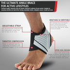 Ankle Brace for Men and Women(1 Pair),Adjustable Ankle Support Compression Sleeve, Breathable Foot Brace Sleeve for Sprain, Arthritis, Plantar Fasciitis, Achilles tendon,Pain Relief, Running