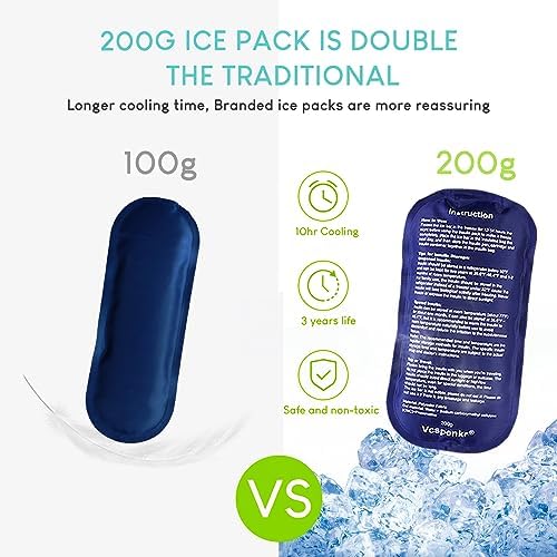 Insulin Cooler Travel Case, Diabetic Medicine Carrying Bag with 2 * 200g Ice Packs, Large Capacity Insulated Organizer Medication Cooler Bag for Insulin Pens and Diabetes (Gray)
