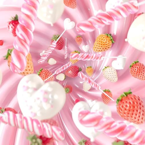 Pink Twisty & Swirl Lollipops 32 Pack, Baby Shower Candy Twist Lollipop Individually Wrapped Suckers, Valentine’s Lollipops Candy Bulk, Strawberry Gender Reveal