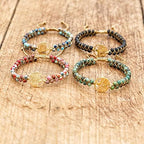 Natural Stone Bracelet Set 4pcs