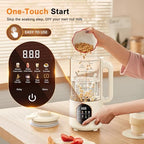 50oz Nut Milk Maker, 10 in 1 Automatic Nut Milk Maker with 20 Blades,Almond Milk Machine,Plant Based Milks Homemade Oat,Chowder,Juice,Soy Milk Machine with Delay Start,Boil Water,Keep Warm& Auto Clean