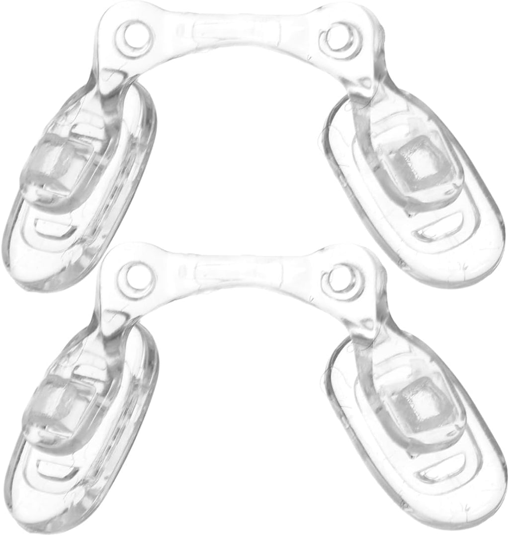Didiseaon 2pcs Glasses Nose Pads Integrated Saddles Boys and Girls Adults Eyeglass Strap Saddles Bridge Silicone Nose Pads for Secure Fit