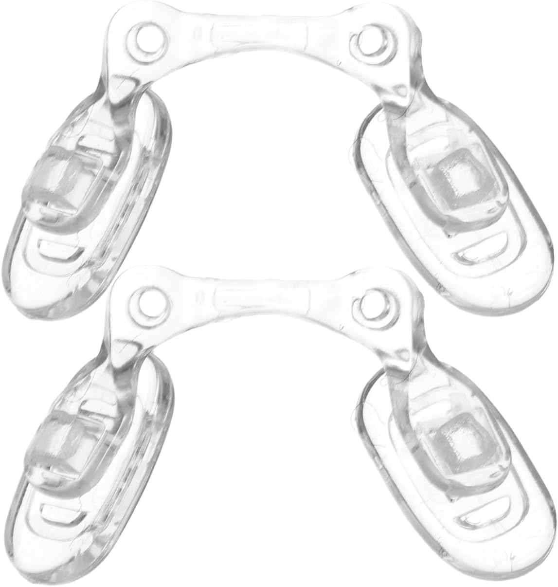 Didiseaon 2pcs Glasses Nose Pads Integrated Saddles Boys and Girls Adults Eyeglass Strap Saddles Bridge Silicone Nose Pads for Secure Fit