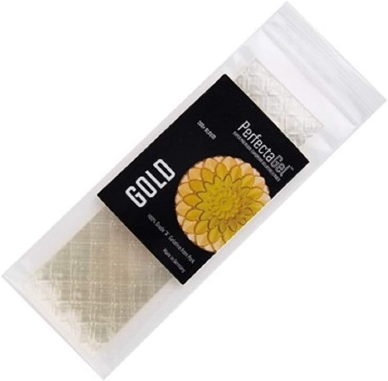 PerfectaGel Gold Gelatin Sheets (200 Bloom) - 20 Sheets