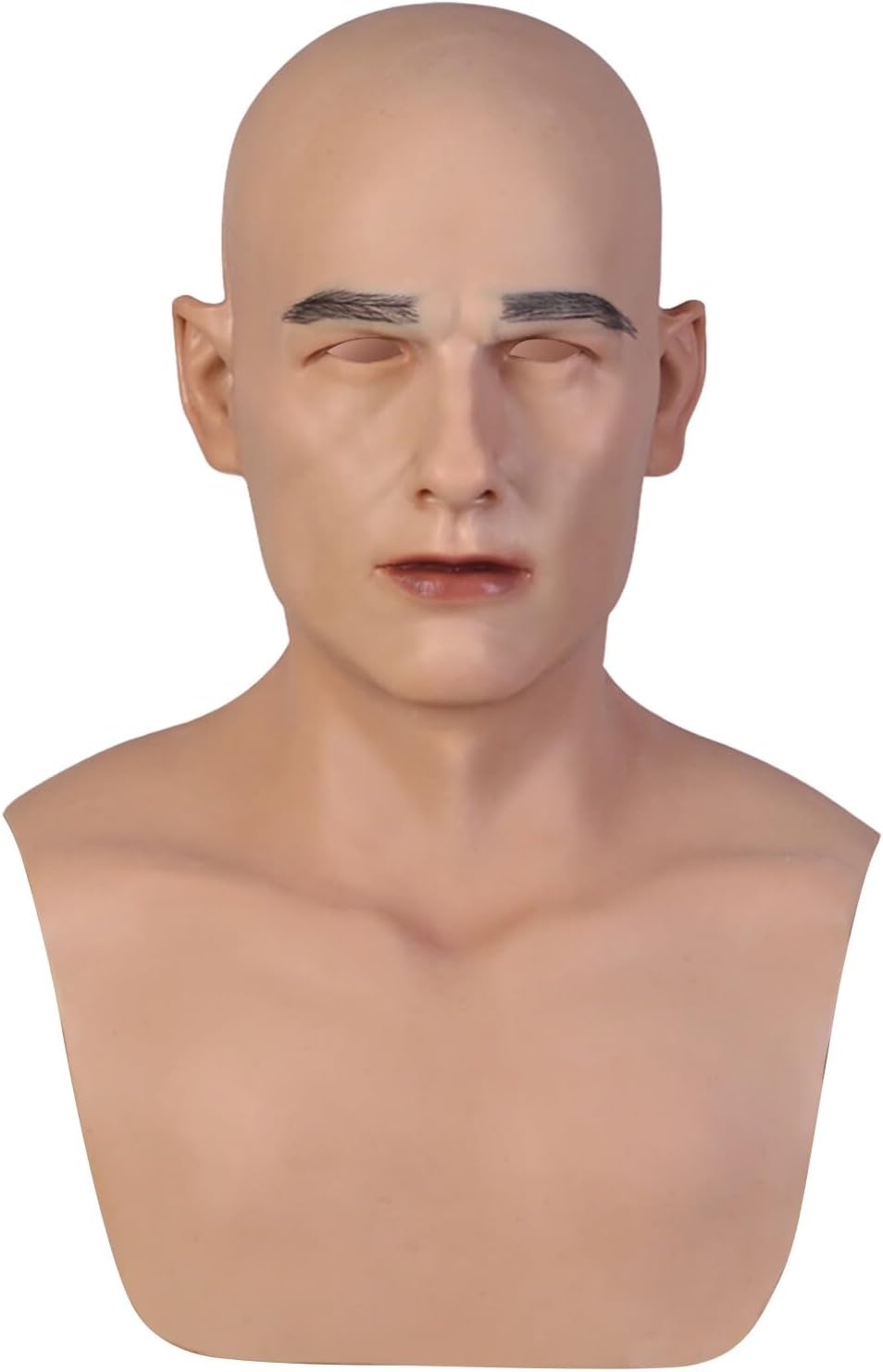 Bell Handmade Silicone Realistic Mask Handsome and Lifelike Face for Crossdressers Cosplay and Transgender
