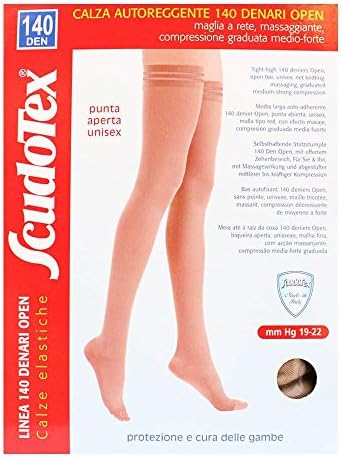 Luropas del dottor Molinari & C. Scudotex Open Hold-Up, Black, 140 Denier