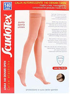 Luropas del dottor Molinari & C. Scudotex Open Hold-Up, Black, 140 Denier