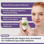 Psoriasis Support for Skin, 120 Herbal Capsules, Natural Psoriasis Supplements, Traditional Indian Ayurveda Medicinal Plants with 6 Antioxidant Herbs, Dry and Itchy Skin Supplement