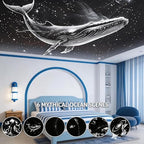 Galaxy Projector,2-in-1 Starry Sky Projector & Night Light,Adjustable LED Space Galaxy Lamp,Milky Way Mood Lighting,Delivers a Wide-Coverage Galaxy Projection for an Immersive Starry Effect (6Pcs)