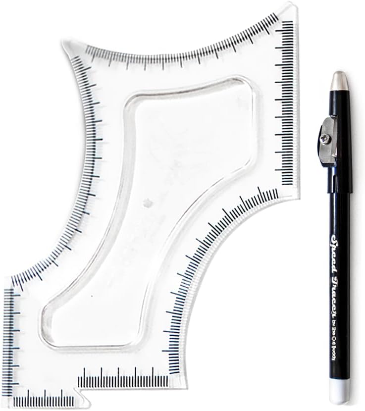 The Cut Buddy Original Shaping Tool, Clear Beard and Hairline Template with Bonus Tracer Pencil, As Seen on Shark Tank