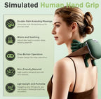 Neck Massager with Heat, 2026 New Electric Shiatsu Neck and Back Massager, Deep Tissue with Heating and Traction Function, Rechargeable USB-C, Real Hands Massage for Back, Shoulder