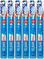 Oral-B Cavity Defense Toothbrush with Cup Shaped Bristles & Tongue Cleaner, Soft - Pack of 6