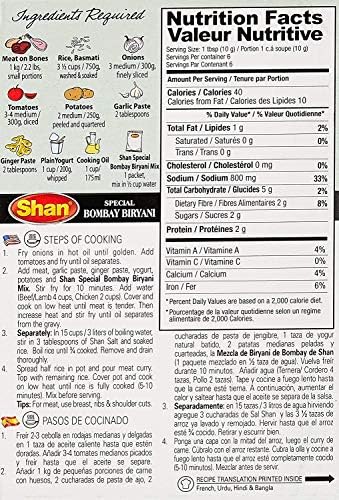 Shan Special Bombay Biryani Masala, 6 x 60 g