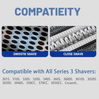 Series 3 32B Replacement Head, Series 3 Electric Shaver Replacement Head for Braun S3 Foil & Cutter Razor Heads, Applicable for Braun S3 3040s 3010s 310s 3000s 3050cc 3080s 390cc etc, 2pack