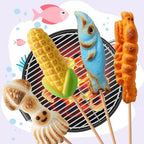 S’mores Campfire Marshmallows with Roasting Sticks, 0.7oz (16 Pack) Big Some More Conton Candy with Assorted Fruit Flavors, Individually Wrapped Marshmallow for Camping, Bonfires, Roasting Parties