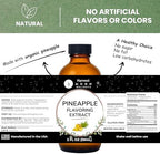 Natural Pineapple Extract for Baking, Drinks, Ice Cream and Candy - 2 Oz - Water-Soluble - Harvest Moon Delights