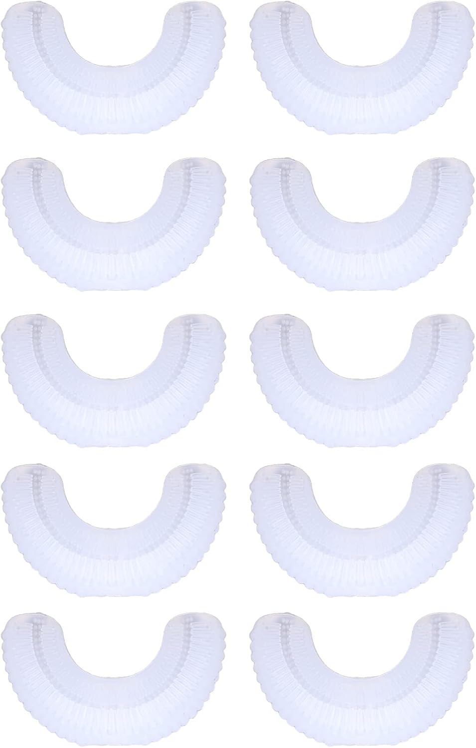 10pcs Kids Electric Toothbrush Food Grade Silicone Replacement Head U Shaped Replacement Brush Head