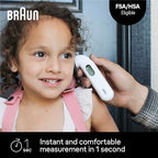 Braun ThermoScan 3 Ear Thermometer, Fast 1 Second Measurement, Audio Fever Indicator, Digital Display, Baby and Infant Friendly, No. 1 Brand Recommended by Pediatricians
