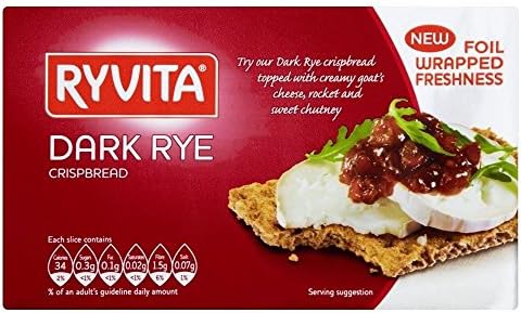 Ryvita Dark Rye Crispbread (250g) - Pack of 2