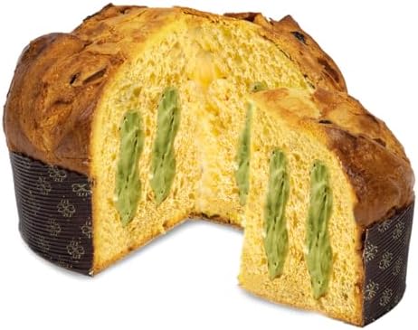 Giusto Sapore Authentic Italian Panettone Filled with Pistachio Cream - New and Imported from Italy, Family Owned - 28.21 oz