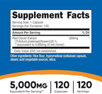 Nutricost Red Clover Blossoms Supplement 120 Capsules for 120 Servings Per Bottle - Red Clover Extract, Vegan