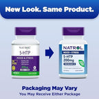Natrol 5-HTP 200mg Dietary Supplement to Support a Balanced Mood, 60 Time Release Tablets, 60 Day Supply