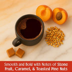 Ethiopia Yirgacheffe Coffee Beans, Medium-Light Roast Ethiopian Coffee Beans with Stone Fruit, Caramel & Toasted Pine Nuts, Flavored Single Origin Whole bean12oz Bag, Perfect Festive Gift