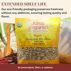 Darsa Organics Split Urad Dal (Chilka) 2lb - Organic Black Gram Lentils with Skin - USDA Certified, Non-GMO Protein-Rich Lentils for Indian Cooking, Soups, Stews & Salads
