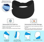 Crimmy Migraine Headache Relief Cap, Cooling Gel Headband Neck Wrap Hat Mask, Soothing Ice Pack Head Face Cold Compress for Tension Stress & Hangover
