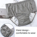 Urinary Incontinence Briefs, Breathable Incontinence Underpants Made of Cotton, Leak-Proof Underwear Washable Reusable Moderate Urinary Incontinence Briefs (Color : Green, Size : X Large)