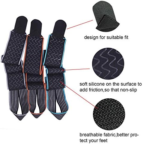 Candy Li Ankle Brace for Sprained Ankle, Ankle Support for Women & Men, Adjustable Compression Wrap Breathable Nylon Super Elastic & Comfortable for Sports– Blue