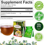 Hanan Premium Eucalyptus Tea - 100% Natural Eucalipto Hojas Naturales for Tea, Herbal Remedies and Aromatherapy - Dried Eucalyptus Leaves - Fresh Fragrant Floral Taste